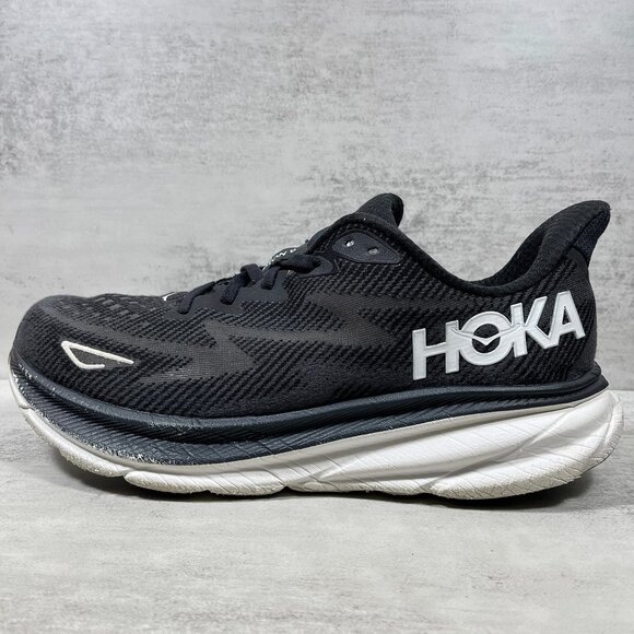 Hoka One One Clifton 9 Running Shoes - Men\'s Size 10.5 2E Wide - Black main image 6